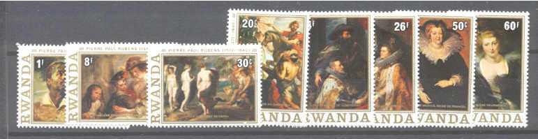 Rwanda 819-26 MNH Painting(Rubens)SCV5.75