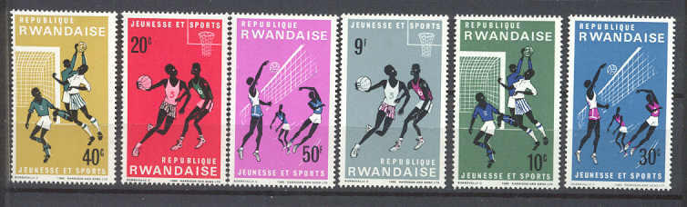 Rwanda 164-69 MNH Sport SCV1.80