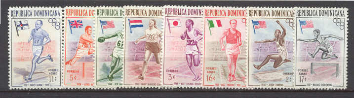 Dominicana 474-78/C97-99 MNH Olympic-56 SCV1.65