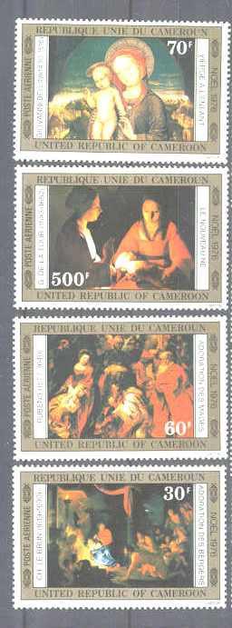 Cameroun C235-38 MNH Painting/Christmas SCV11.85