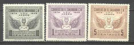 Salvador C122-24 MNH UPU SCV15.35/toned gum