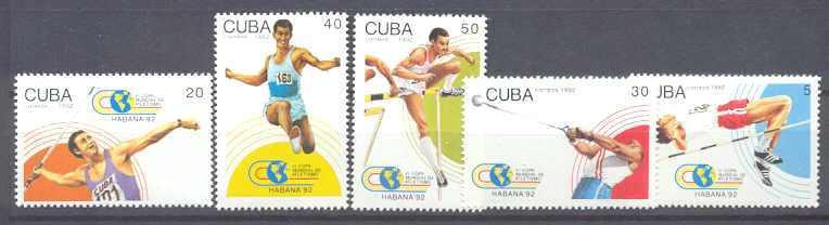 Cuba 3457-61 MNH Sport SCV5