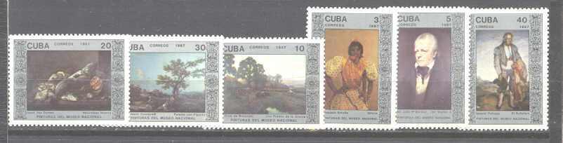 Cuba 2919-24 MNH Paintings SCV4.60