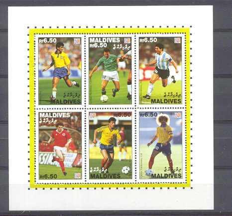 Maldives 2000 MNH m/s Football-94 SCV7
