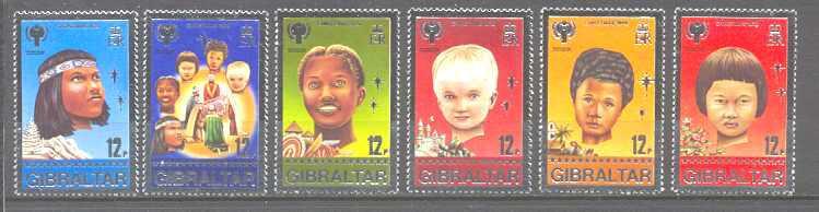 Gibraltar Mi.395-400 MNH Children year