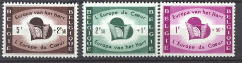 Belgium B638-40 MNH Europe SCV2.75