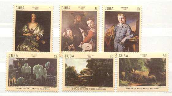 Cuba 2379-84 MNH Painting SCV4.60