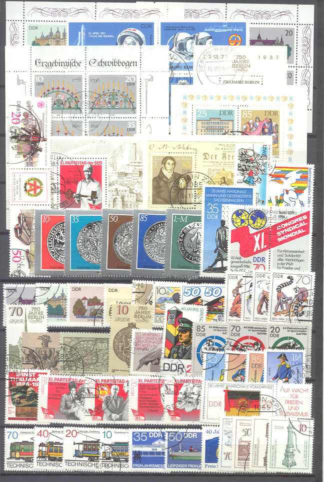 Germany(DDR) used year set/1986/ SCV29