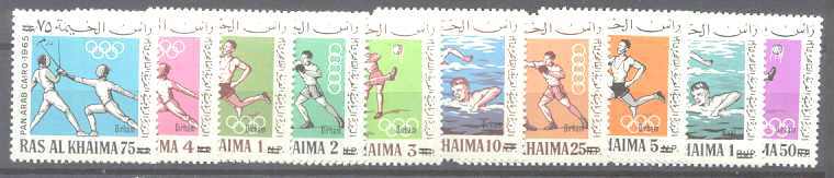 Ras Al Khaima Mi.37-46 MNH Sport