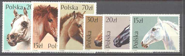 Poland 2894-99 MNH Horses SCV2.75