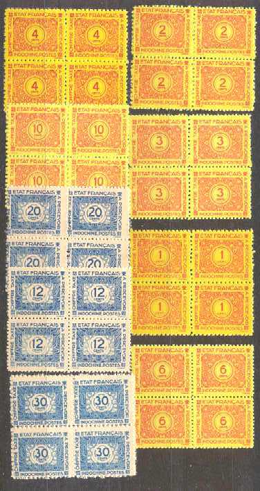 Indochina J74-82 MNH bl. of 4 SCV8.60