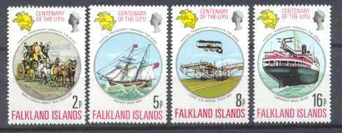 Falkland 231-34 MNH UPU SCV1.75