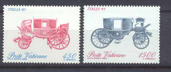 Vatican 766-67 MNH Coaches SCV2.75