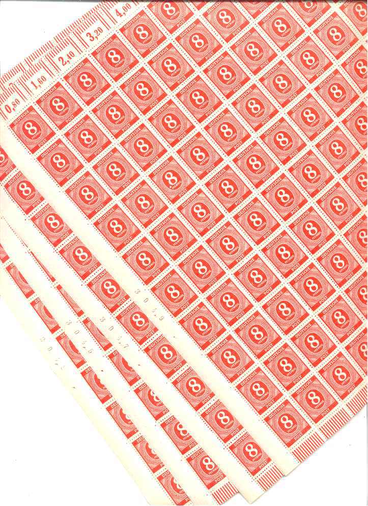 Germany 536/ 4 MNH sheets of 100