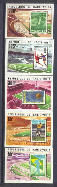 Burkina Faso 456-60 MNH VF imperf.Football-78