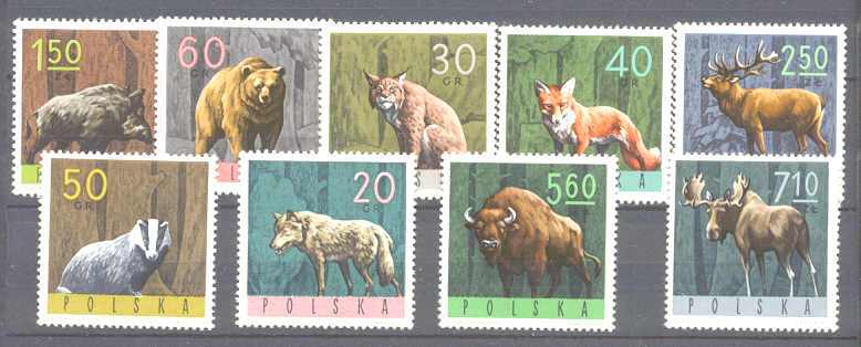 Poland 1369-77 MNH Animals SCV4.25