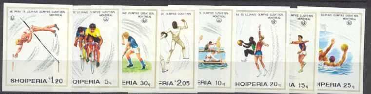 Albania 1696-1703 MNH imperf. Olympic-76 SCV9