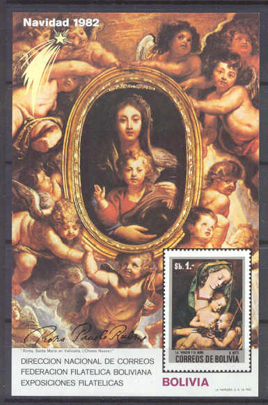 Bolivia Mi.bl.126 MNH s/s Painting(Rubens)