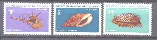Malagasy 447-49 MNH Shells SCV2.95