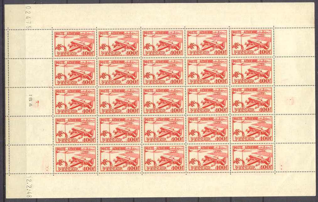 Fezzan 2NC1 MNH cpl.sheet SCV168.75