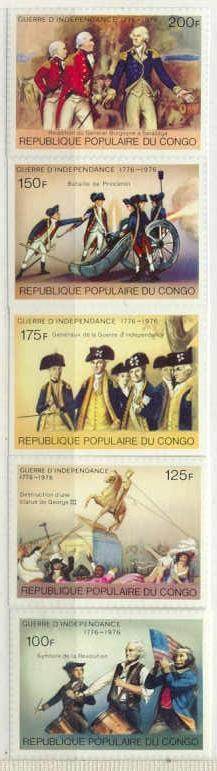 Congo 390-94 MNH VF imperf. US bicent.