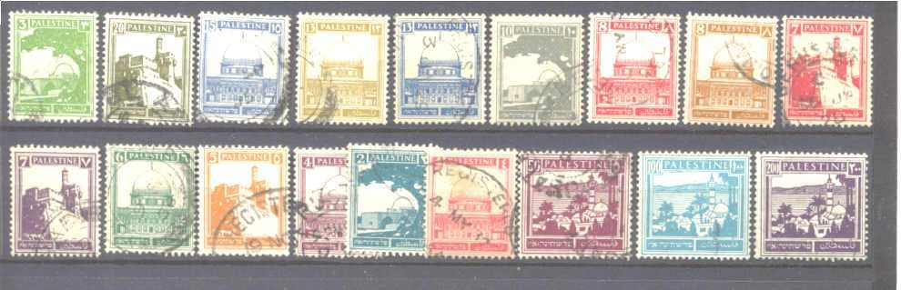 Palestine 63-81/ 18 used values SCV18.95