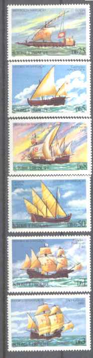 St.Thomas Prince 534-39 MNH Ships SCV11.50