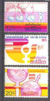 Netherlands Antilles 375-77 MNH Women year SCV0.75
