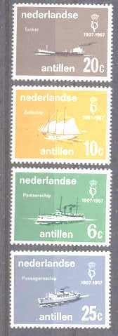Netherlands Antilles 308-11 MNH Ships SCV0.80