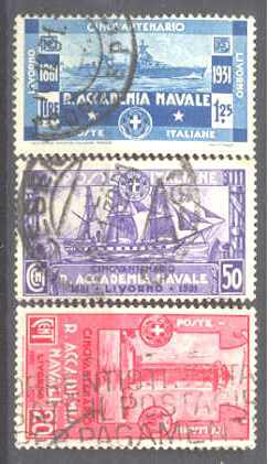Italy 265-67 used Naval academy SCV8.35