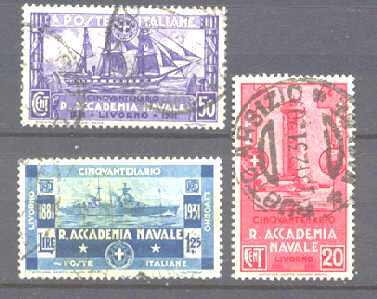 Italy 265-67 used Naval academy SCV8.35