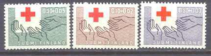 Finland B166-68 MNH Red Cross SCV3.10