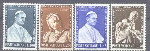 Vatican 383-86 MNH New York fair SCV0.80