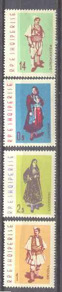 Albania 635-38 MNH Costumes SCV8.05