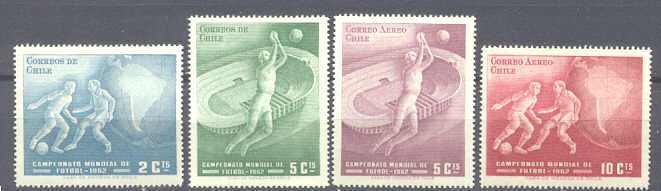 Chile 340-41/C246-47 MNH Football-62 SCV1.40