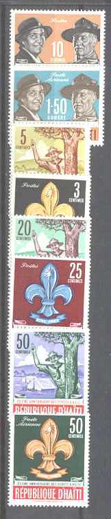 Haiti 491-95/C193-95 MNH Scouts SCV2.60