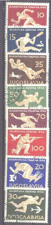 Yugoslavia 461-68 used Olympic-56 SCV33.50