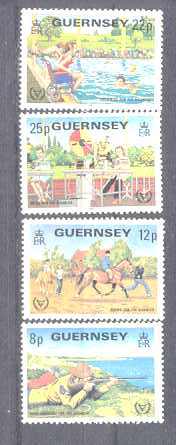 Guernsey 232-35 MNH Disabled year SCV2.05