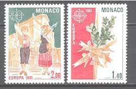 Monaco 1278-79 MNH Europa CEPT-81  SCV2