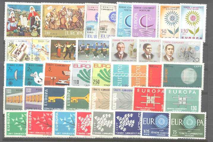 Turkey MH lot Europa CEPT SCV92.45