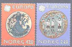 Norway 781-82 MNH Europa CEPT-81 SCV3.50