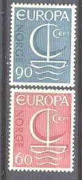 Norway 496-97 MNH Europa CEPT-66 SCV5