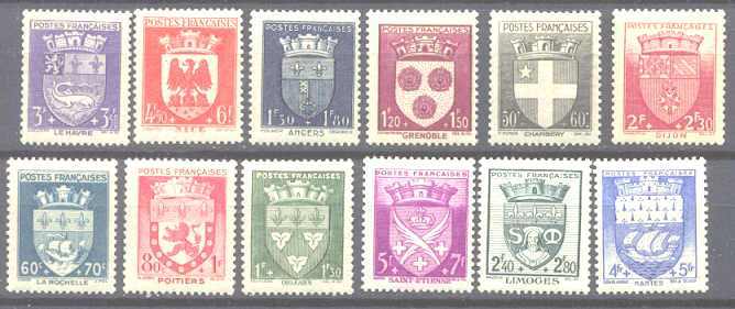 France B135-46 MH Coat of Arms SCV42