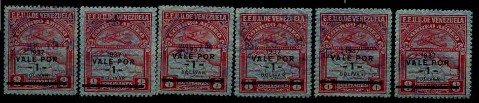 Venezuela C45 used/6x/ SCV21