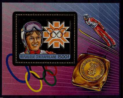 Central Africa Mi.bl.305A MNH s/s Olympic-84