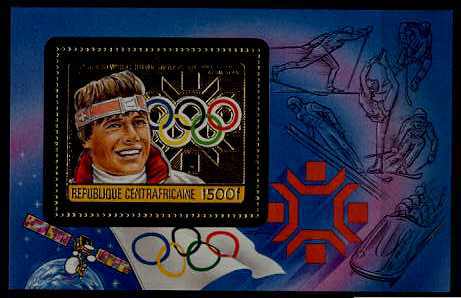 Central Africa Mi.bl.304A MNH s/s Olympic-84