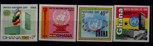 Ghana 344-47 imperf.MNH U.Nations