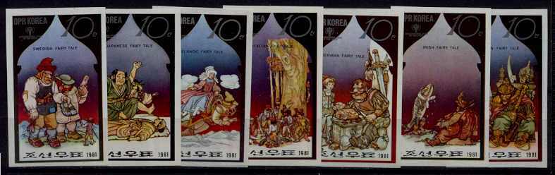 Korea N 2014-20 MNH imperf. Children year/Fairy-tales