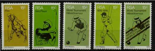 South Africa 456-60 MNH Sport(Golf/Cricket) SCV2.85