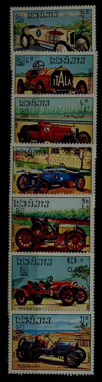 Laos 561-67 MNH Cars/UPU congress SCV3.65